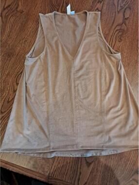 Others Follow‎ Seude Like Brown Tank Costal Med. Cotton Top
